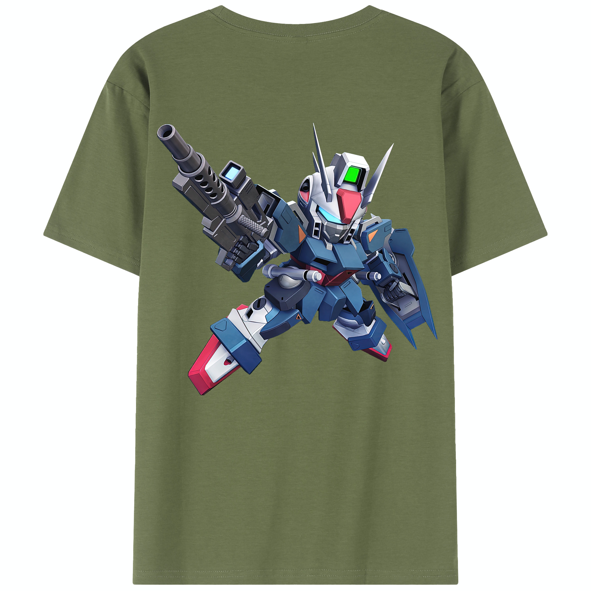 （画像用） 機動戦士ガンダム Mobile Suit Gundam 綿100％半袖Tシャツ（背面プリント）